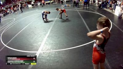 56 lbs Cons. Round 1 - Exodus Horsechief, Hawks Wrestling Club (Lincoln) vs Titus Koch, Trojan Wrestling Club