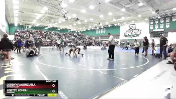 106 lbs Quarterfinal - Lisette Lomeli, Lakeside vs Jordyn Valenzuela, Citrus Valley