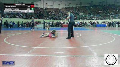 72 lbs Quarterfinal - Caden Miller, Fort Gibson Youth Wrestling vs Colston Yocham, Coweta