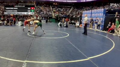 3A 113 lbs Quarterfinal - Brayden Reid, Hibriten High School vs Carson Corl, South Johnston High School