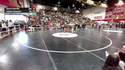 155 lbs 5th Place Match - Trinidy Brannan, Pinedale vs Bailey Booker, Natrona County