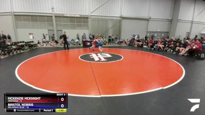 110 lbs Round 1 (6 Team) - Mckenzie Mcknight, Arkansas vs Bristol Norris, Oklahoma Blue