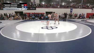 92 kg Champ. Rd Of 16 - Michael Calcagno, Tar Heel Wrestling Club vs Harvey Ludington, Hawkeye Wrestling Club