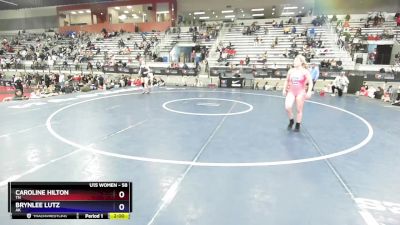 58 lbs Quarterfinal - Caroline Hilton, TN vs Brynlee Lutz, AK