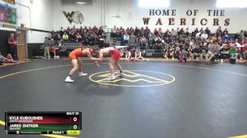 165 lbs Quarterfinal - Jared Snitker, Waukon vs Kyle Kuboushek, South Winneshiek