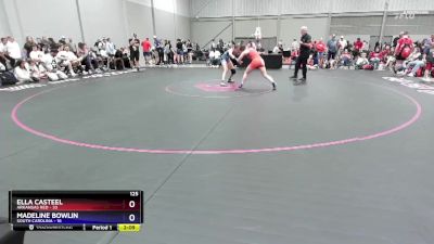 125 lbs Placement Matches (16 Team) - Ella Casteel, Arkansas Red vs Madeline Bowlin, South Carolina