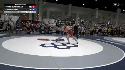 82 lbs Cons. Semis - Tyler Cunningham, New York Athletic Club vs Fritz Schierl, Storm/Nyac