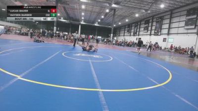 144 lbs Cons. Round 4 - Lucas Bauer, Red Lion vs Hayden Barber, Iron Forge Wrestling Club