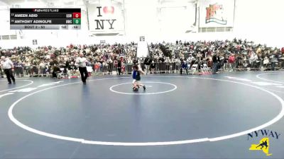 53 lbs Champ. Round 1 - Ameen Abid, Greece Storm Wrestling vs Anthony Adinolfe, Newfane Wrestling Club