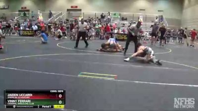 96 lbs Cons. Semi - Vinny Ferrari, Cardinal Wrestling Club vs Jaiden Uccardi, American Gladiators