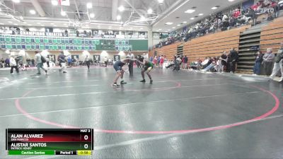 132 lbs Quarterfinal - Alan Alvarez, San Marcos vs Alistar Santos, Patrick Henry