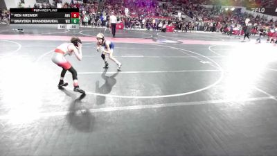 82 lbs Champ. Round 1 - Brayden Brandemuehl, Wisconsin vs Ren Kremer, Askren Wrestling Academy