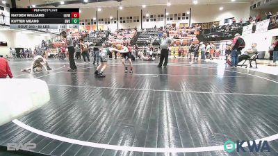 80 lbs Rr Rnd 3 - Hayden Williams, Locust Grove Youth Wrestling vs Kutter Means, Brushy Wrestling Club