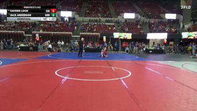 85 lbs Semifinal - Kayden Loch, Lights Wrestling Club vs Jace Anderson, Moorcroft Mat Masters