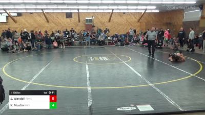 I 120 lbs Quarterfinal - Jase Wandell, Rome vs Kade Mustin, Greene