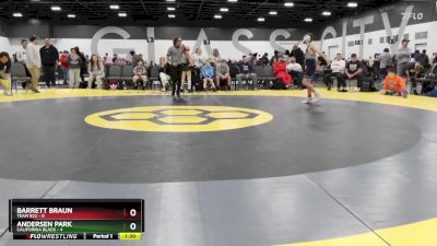 90 lbs Semis & 1st Wrestleback (8 Team) - Andersen Park, California Black vs Barrett Braun, Team 922
