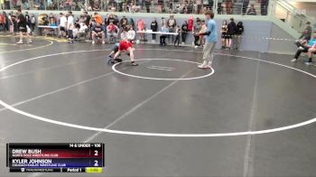 106 lbs Cons. Round 2 - Drew Bush, North Pole Wrestling Club vs Kyler Johnson, Chugach Eagles Wrestling Club