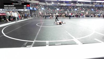 65 lbs Consi Of 8 #1 - Beau Beltran, Garcia vs Rider Crabtree, Rough Riders