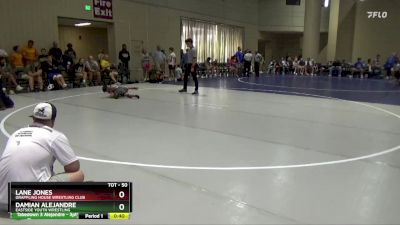 50 lbs Quarterfinal - Lane Jones, Grappling House Wrestling Club vs Damian Alejandre, Eastside Youth Wrestling