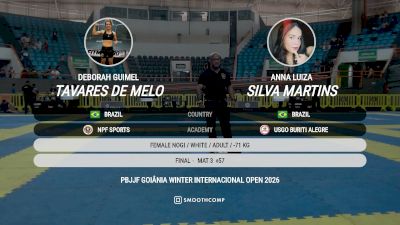 Deborah vs Anna Luiza 2026 PBJJF Goiania Winter International Open
