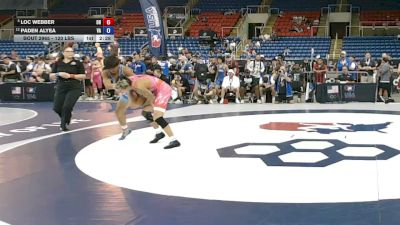 120 lbs Champ. Rd Of 16 - Loc Webber, Ohio vs Paden Alyea, Virginia