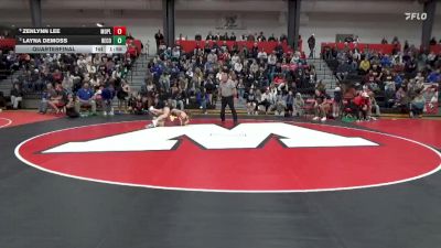 145 lbs Quarterfinal - Layna DeMoss, Benton Community vs Zenlynn Lee, Mount Pleasant