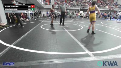 90 lbs Final - Bronc Sumpter, Vian Wrestling Club vs King Robinson, HURRICANE WRESTLING ACADEMY