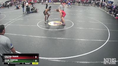 3A 190 lbs Quarterfinal - Zane Morton, Union County vs Colton Travis, Gilbert Hs