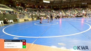 70 lbs Round Of 16 - Ray Tugmon, Locust Grove Youth Wrestling vs Karter Charboneau, Catoosa Youth Wrestling