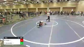74 lbs Quarterfinal - Manny Ayala, Twc vs Yamilette Hernandez, Top Dog WC