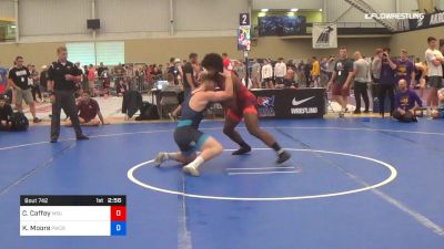 86 kg Round Of 16 - Cameron Caffey, Michigan State vs Keegan Moore, Panther Wrestling Club RTC