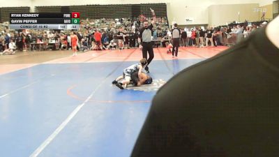51-T lbs Consi Of 16 #2 - Ryan Kennedy, Power Half Wrestling Academy vs Gavin Peffer, Havoc Wrestling Academy