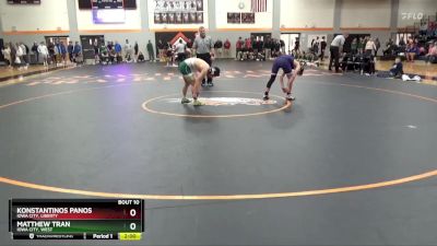 120 lbs Quarterfinal - Matthew Tran, Iowa City, West vs Konstantinos Panos, Iowa City, Liberty