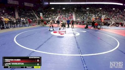 4A-157 lbs Quarterfinal - Trenten Hubbs, Laramie vs Layne Warburton, South