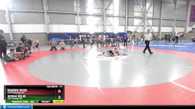 71 lbs Champ. Round 1 - Raiden Ross, Cottonwood WC vs Bodhi Selig, Mat Demon WC