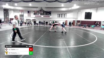184 lbs Semifinal - Oliver Tipton, Davidson vs Brian Finnerty, West Virginia