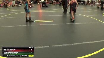 49 lbs Round 3 (4 Team) - Sophia Cordoba, Cordoba Trained vs Jack Sanders, Mat Assassins