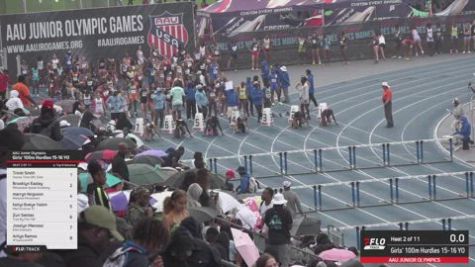 2026 AAU Junior Olympic Games - Youth Girls' 100m Hurdles, Finals 1 - Age 15-16