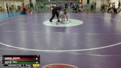 70 lbs Semis (4 Team) - Samuel Hall, LCWM vs Gabriel Brown, LPGE/B Wolves