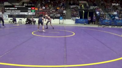 149 lbs Champ. Round 1 - Clay Queen Jr, Lyon College vs Owen Adlfinger, Cornell College