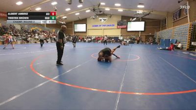 149 lbs Champ. Round 2 - Albert Ambriz, Arizona Christian University vs Tristen Brown, Doane