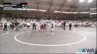 52 lbs Round Of 64 - Fredrick Ahrberg, Cushing Tigers vs Orion Lewis, Sperry Wrestling Club