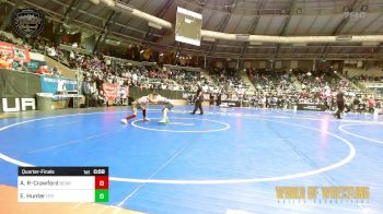 85 lbs Quarterfinal - Apollo Rojas-Crawford, Bear Cave vs Ewan Hunter, Owasso Takedown Club