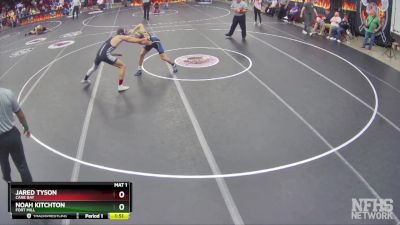 5A 145 lbs Semifinal - Noah Kitchton, Fort Mill vs Jared Tyson, Cane Bay