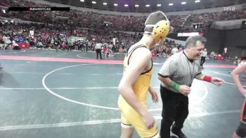 135 lbs Champ. Round 1 - Grant Krueger, Royall/Wonewoc Center vs Elijah Brokopp, Dodgeville Mat Club