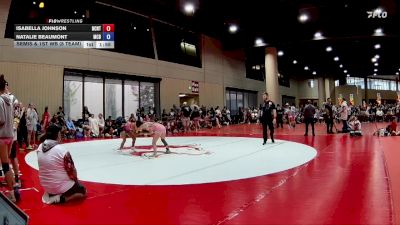 100 lbs Semis & 1st Wb (8 Team) - Isabella Johnson, NC National Team vs Natalie Beaumont, Mat Clash Beastin`