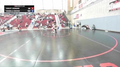 67 lbs Round 1 - Kinley Leonard, Lakeland Wrestling Club vs Isabella Brown, Team Real Life Wrestling