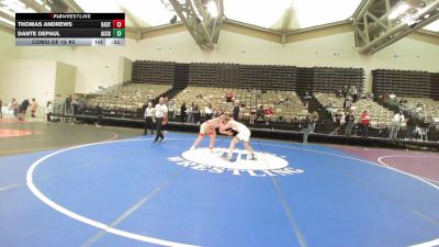 140-H lbs Consi Of 16 #2 - Thomas Andrews, Haddon Twp vs Dante DePaul, All I See Is Gold Academy