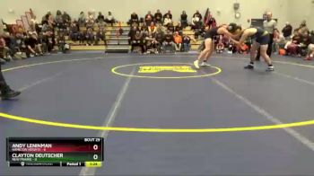 195 lbs Placement (16 Team) - Andy Leninman, Hamilton Heights vs Clayton Deutscher, New Prairie