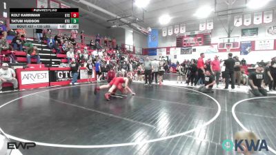 130 lbs Rr Rnd 3 - Kolt Karriman, Grove Takedown Club vs Tatum Hudson, Grove Takedown Club